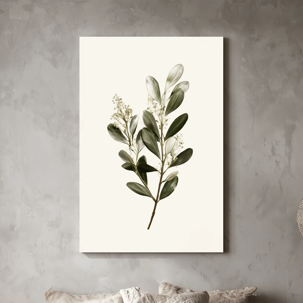 Minimalist Coastal Botanical Branch - Illustration Wall Art