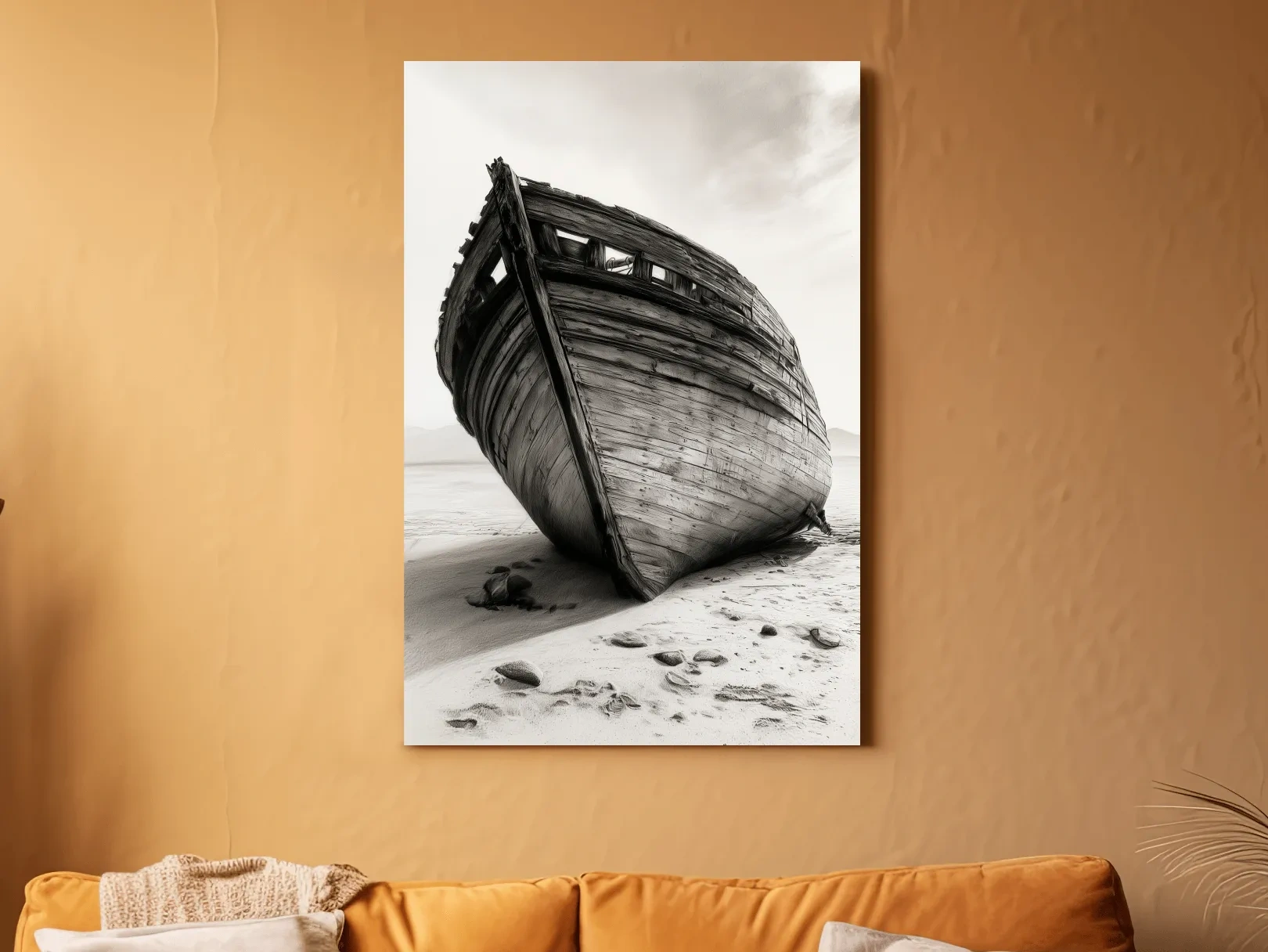 Weathered Fishing Boat Drawing - Rustic Nautical Beach Wall Art