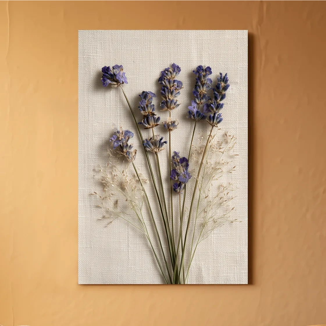 Pressed Coastal Lavender Flowers - Minimalist Photographic Botanical Wall Art