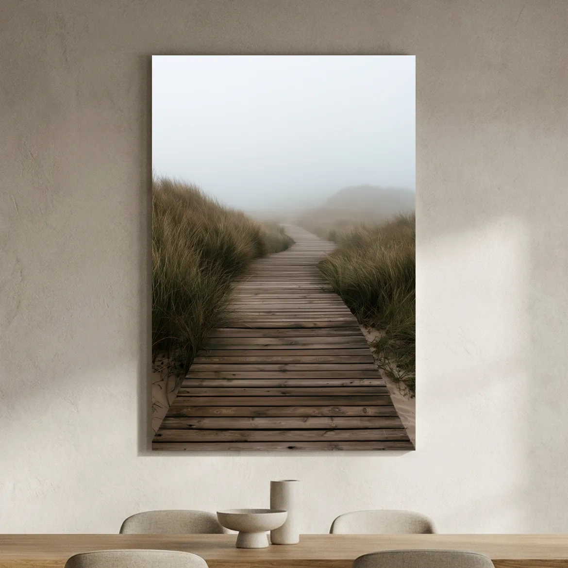 Misty Dune Boardwalk - Boho Beach Photographic Wall Art