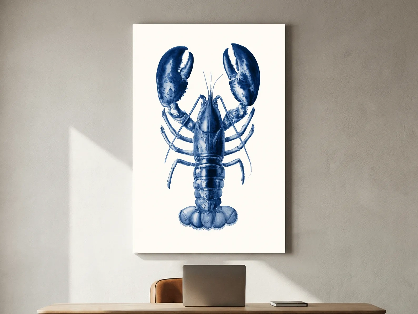 Minimalist Lobster Watercolour - Hamptons Marine Life Wall Art