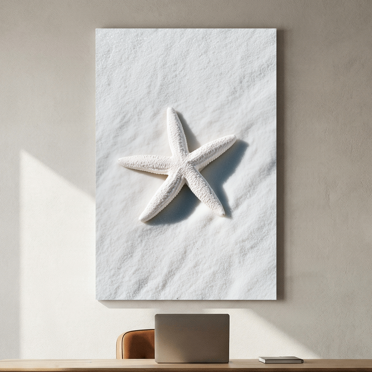 Minimalist Starfish Still Life - Hamptons Photographic Wall Art