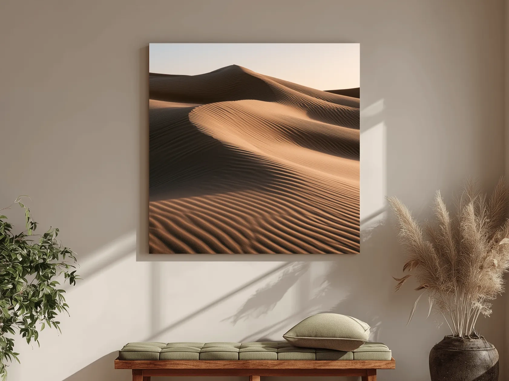 Windblown Sand Dunes - Minimalist Photographic Landscape Wall Art