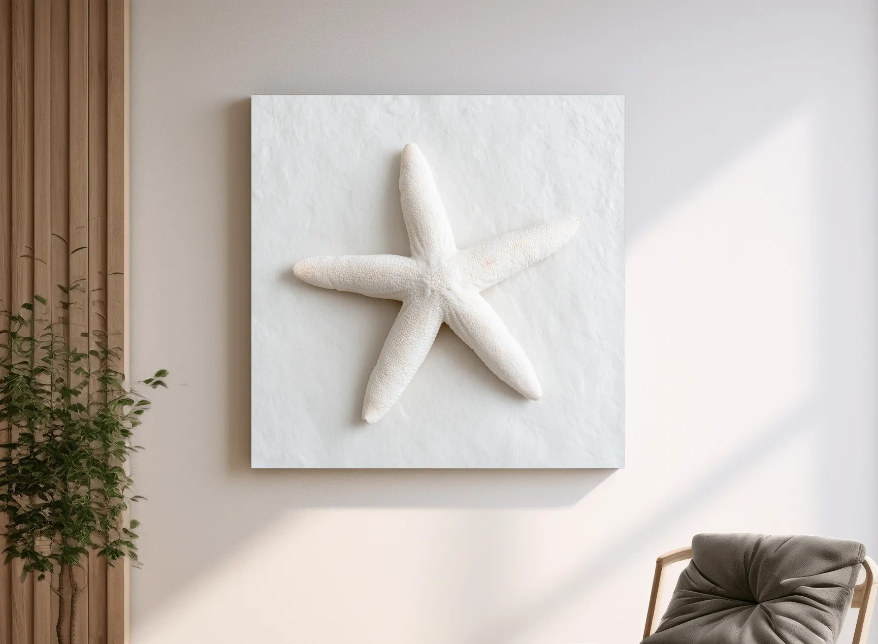 Hamptons Starfish Still Life - Minimalist Photographic Coastal Wall Art