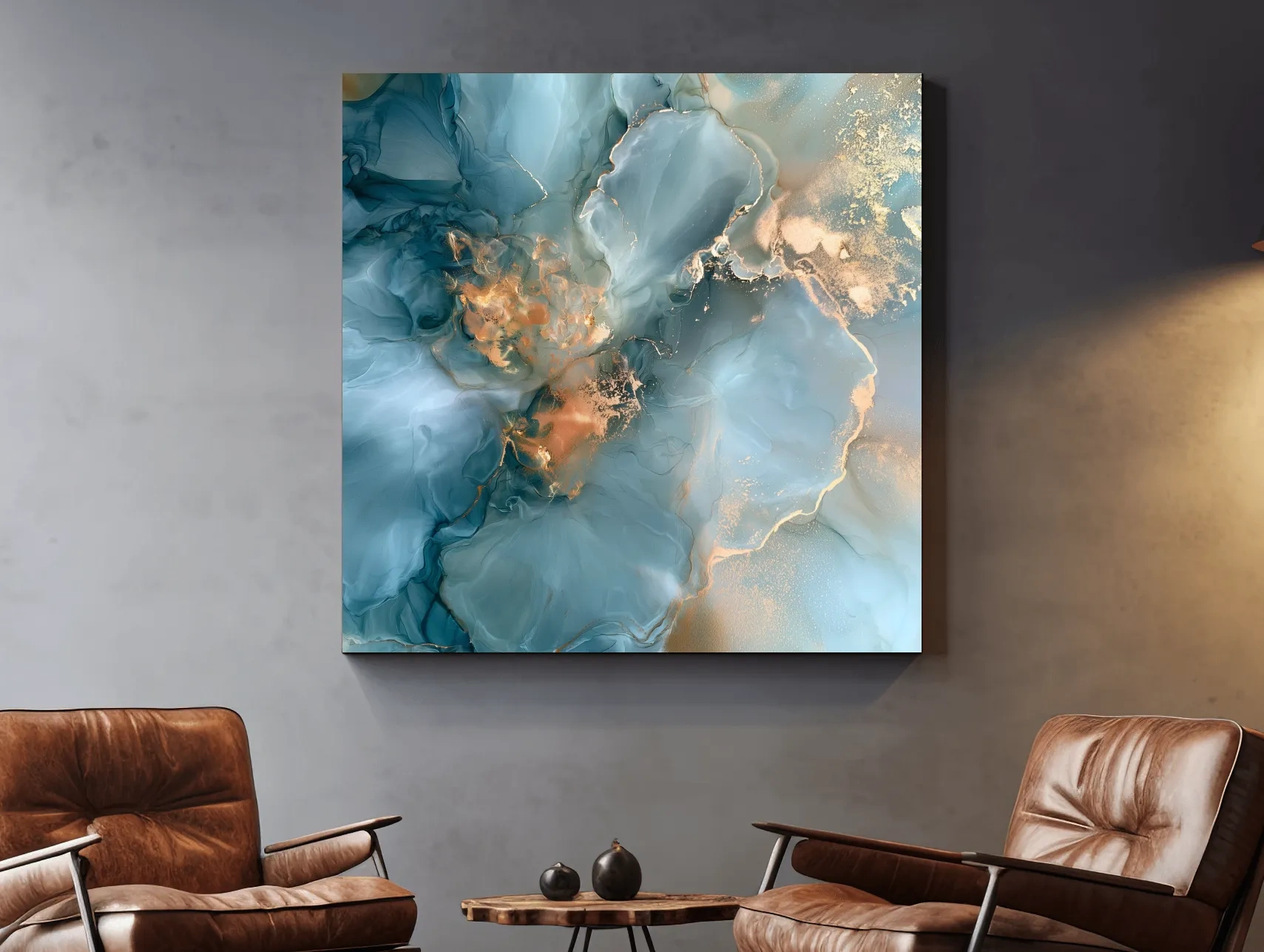 Abstract Alcohol Ink Coral Formation - Marine Inspired Wall Art