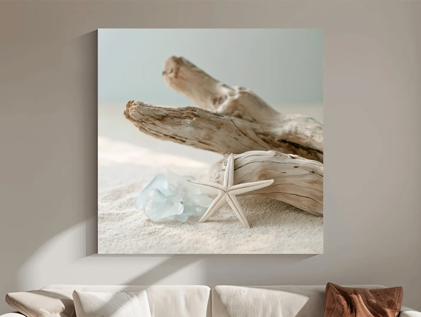 Driftwood Starfish Sea Glass - Photographic Beach Still Life Art