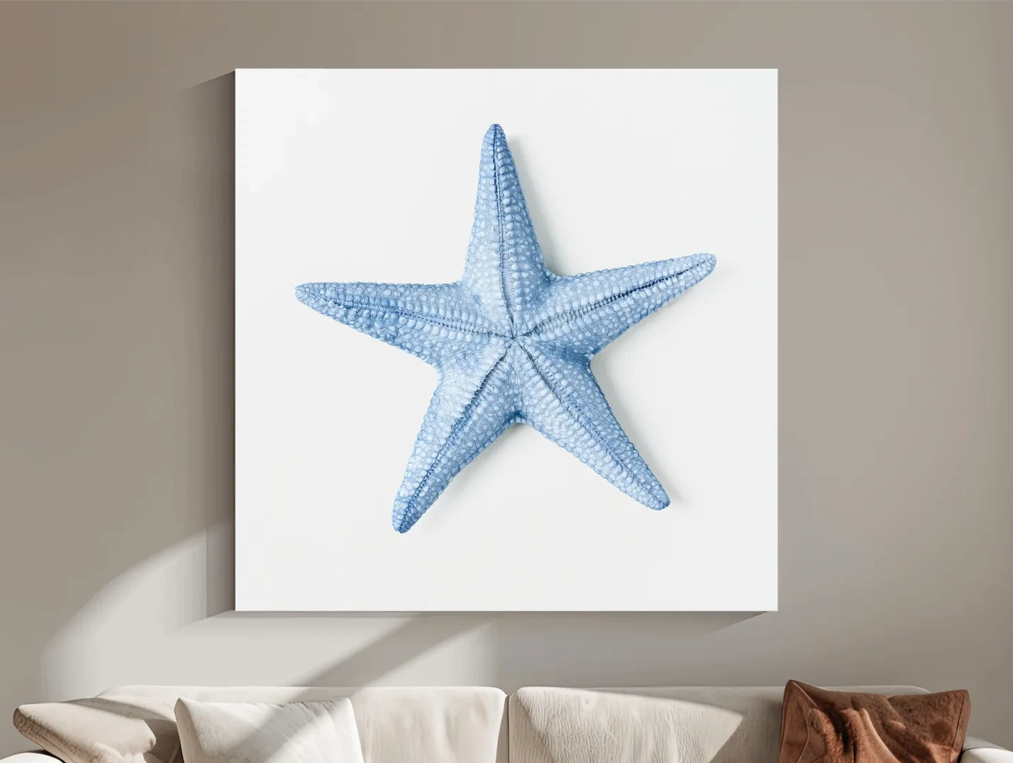 Hamptons Starfish Illustration - Minimalist Coastal Wall Art