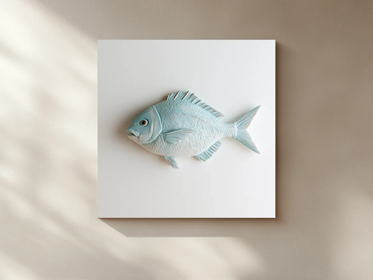 Minimalist Hamptons Coastal Fish - Photographic Marine Life Wall Art