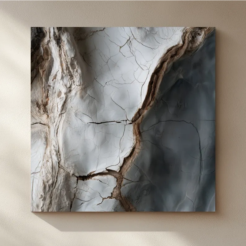 Fractured Shell Texture - Organic Coastal Abstract Wall Art