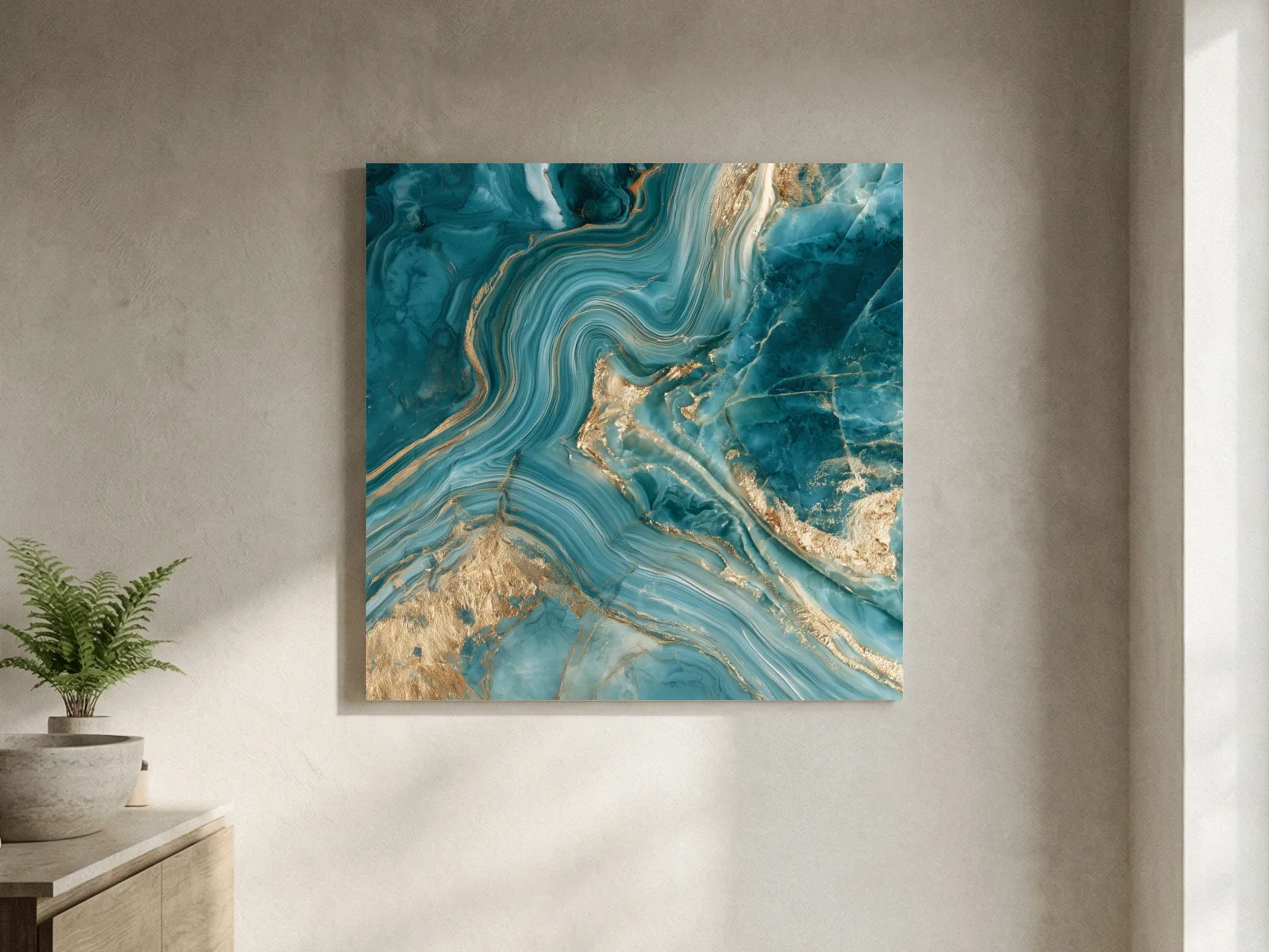 Agate Marble Swirl Design - Abstract Natural Stone Wall Art