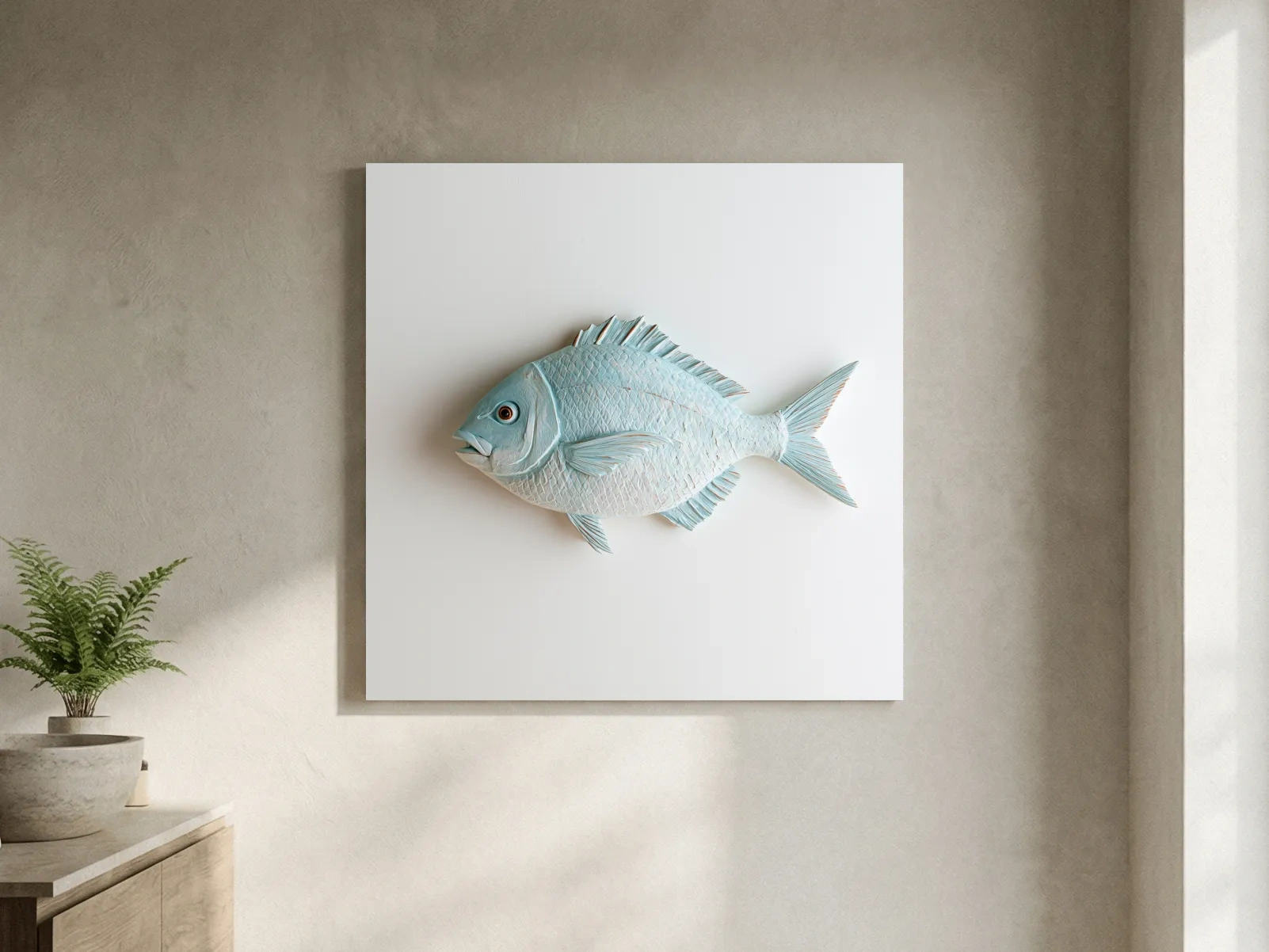 Minimalist Hamptons Coastal Fish - Photographic Marine Life Wall Art