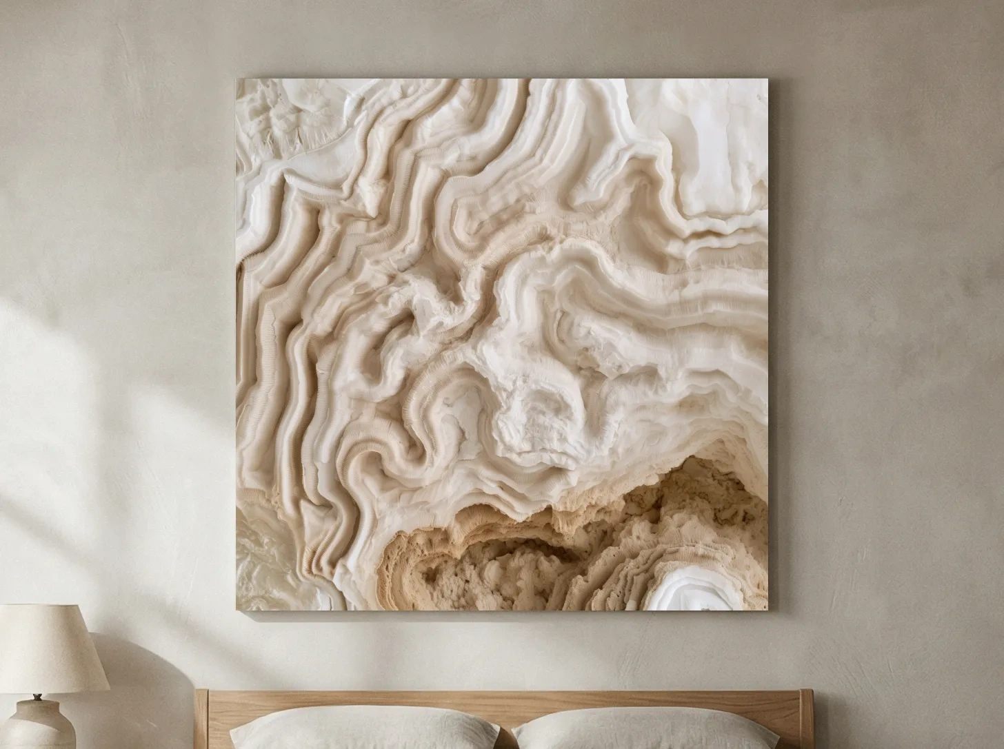 Petrified Brain Coral Macro - Abstract Natural Texture Wall Art