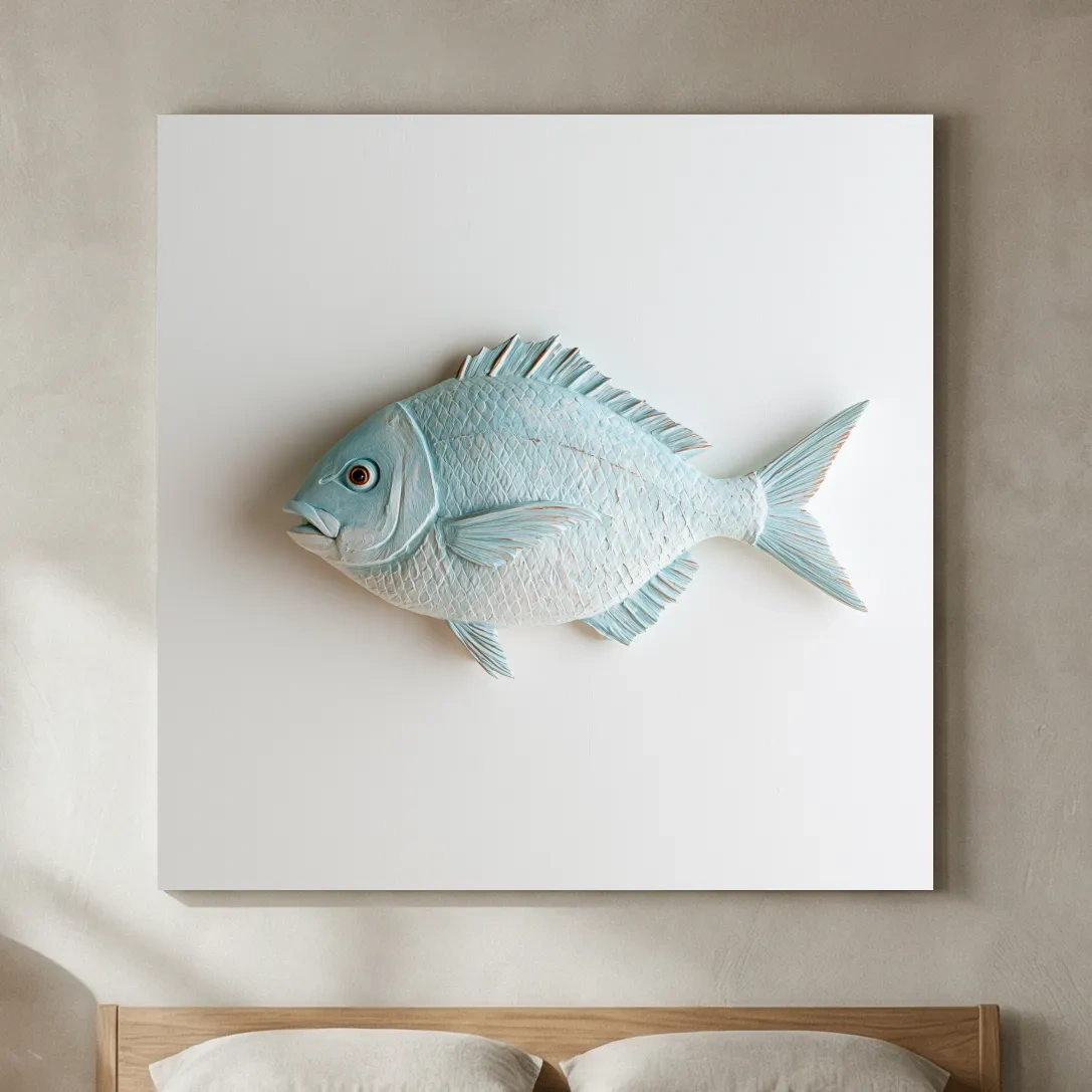 Minimalist Hamptons Coastal Fish - Photographic Marine Life Wall Art
