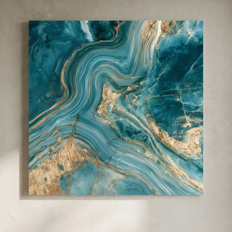 Agate Marble Swirl Design - Abstract Natural Stone Wall Art