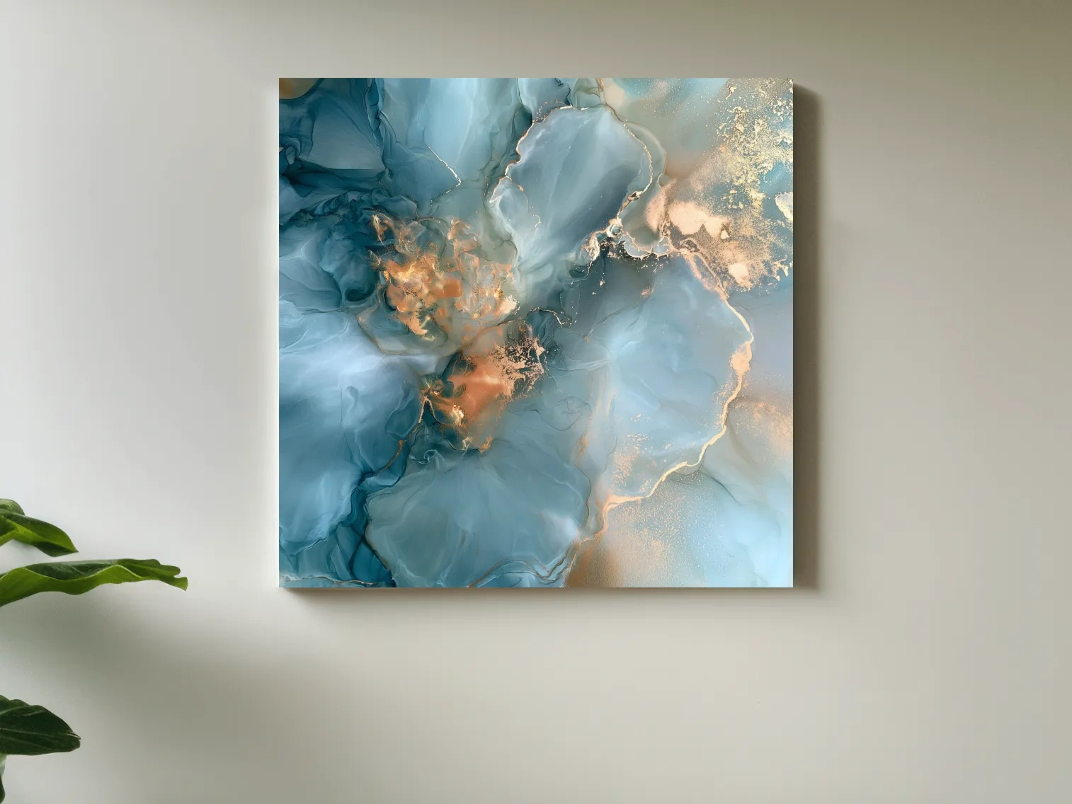 Abstract Alcohol Ink Coral Formation - Marine Inspired Wall Art