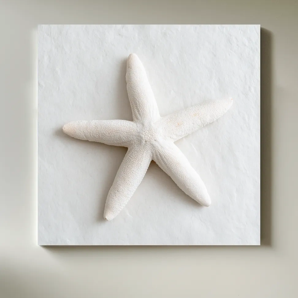Hamptons Starfish Still Life - Minimalist Photographic Coastal Wall Art