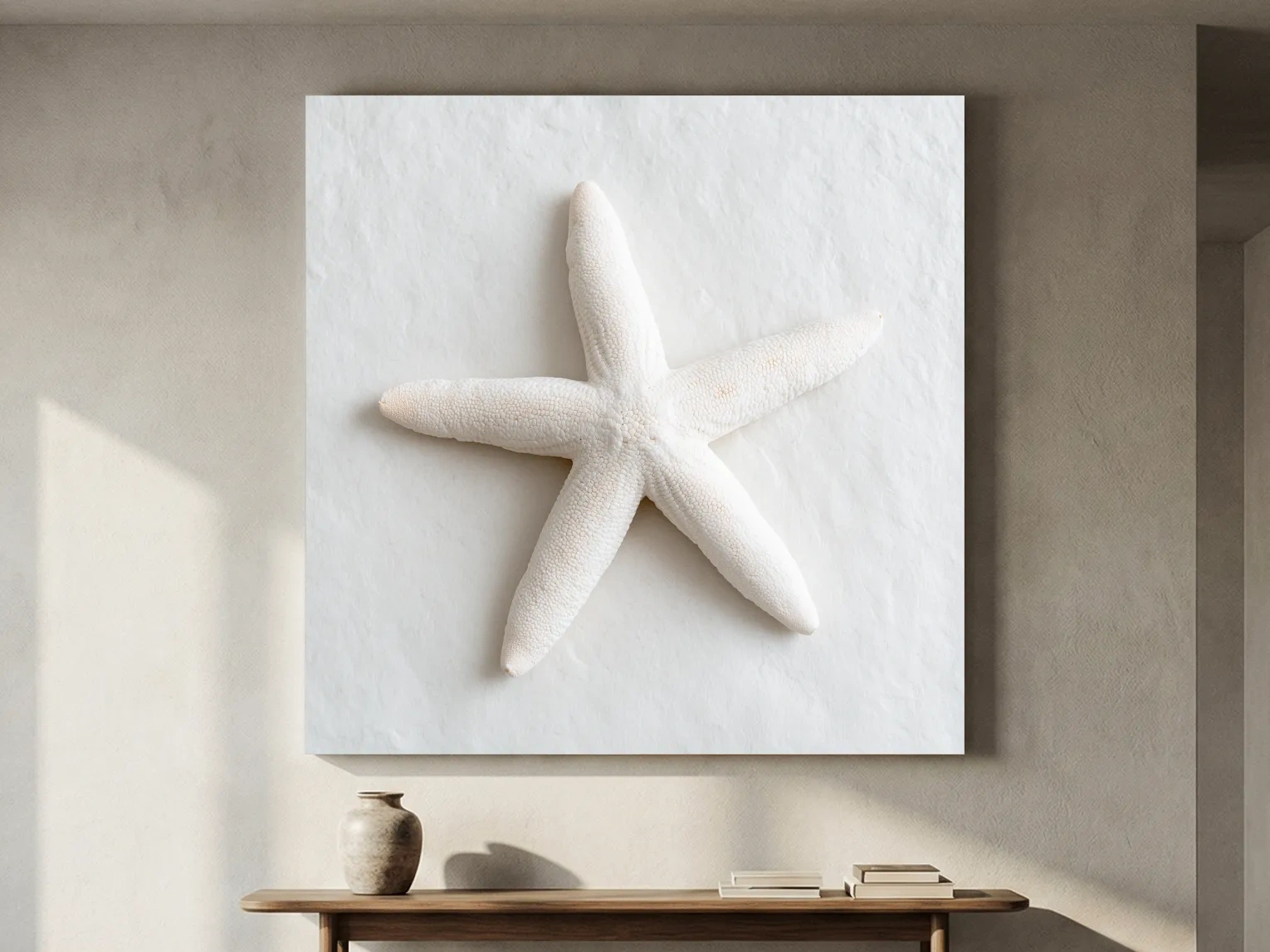 Hamptons Starfish Still Life - Minimalist Photographic Coastal Wall Art
