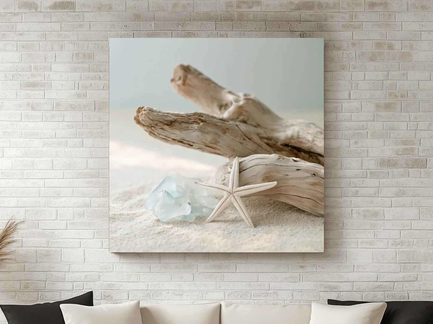 Driftwood Starfish Sea Glass - Photographic Beach Still Life Art