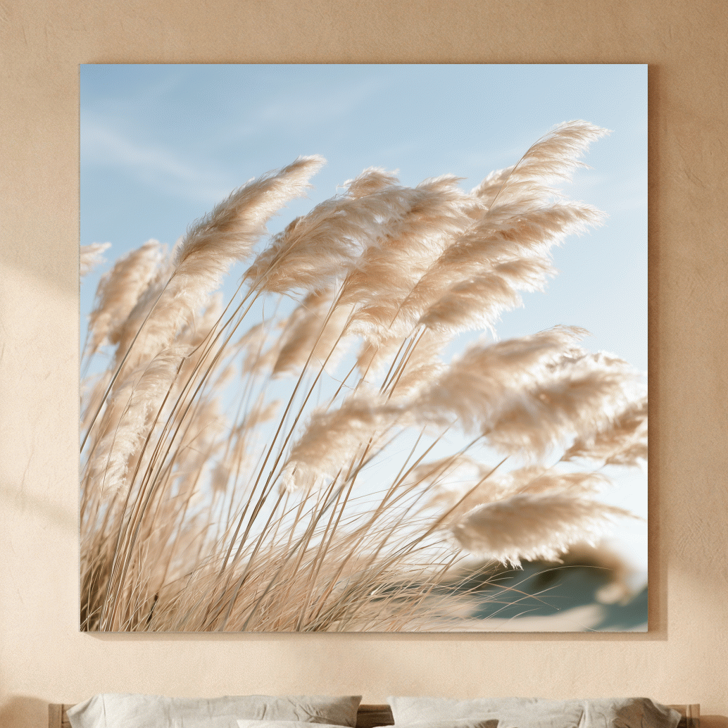 Boho Pampas Grass - Airy Photographic Botanical Wall Art