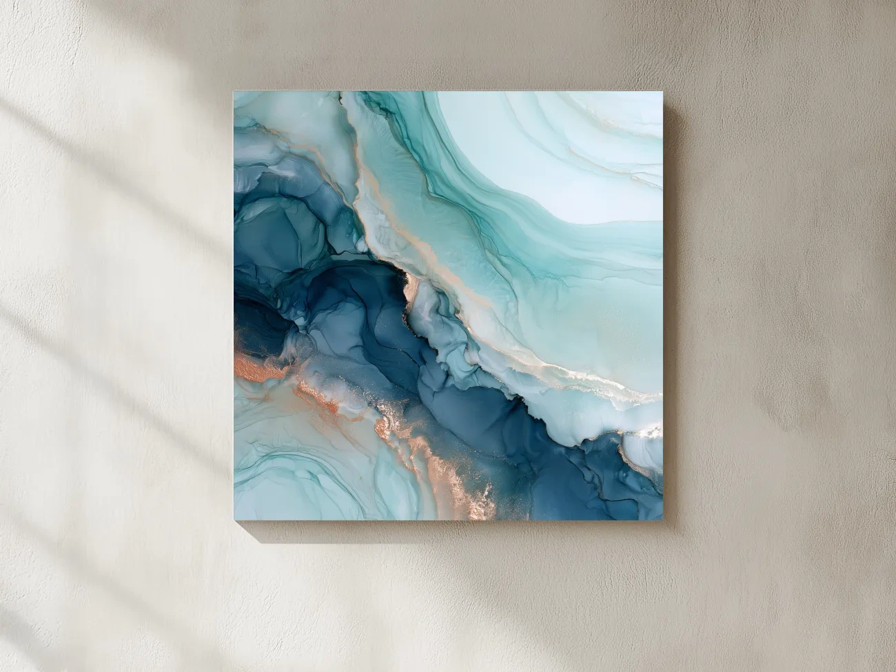 Abstract Agate Flow Design - Natural Mineral Wall Art