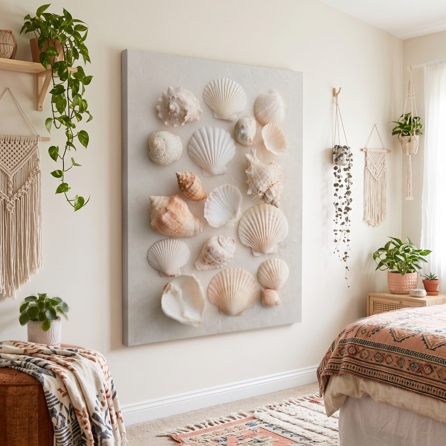 Mockup: Hamptons Seashell Collection - Minimalist Photographic Coastal Wall Art